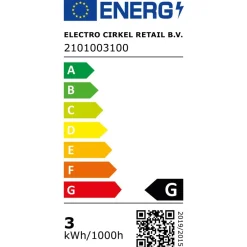 Calex LED VOLGLAS FLEX FILAMENT MEGAGLOBE 220-240V 3W E27 250LM G200 GOLD 2200K DIMBAAR (2101003100) Clearance