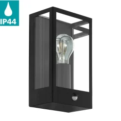 Eglo ALAMONTE Wandlamp staal zwart / Glas helder H: 295 mm New