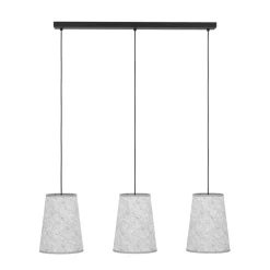 Eglo ALSAGER hanglamp staal zwart / vilt grijs H: 1100 mm Clearance