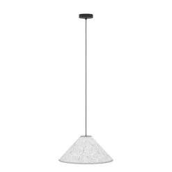 Eglo ALSAGER hanglamp staal zwart / vilt grijs H: 1100 mm | Ø 410 mm Best
