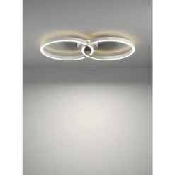 Eglo AMANDOLO Plafondarmaturen aluminium, staal wit / Kunststof wit H: 65 mm Clearance