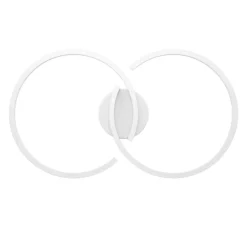 Eglo AMANDOLO Plafondarmaturen aluminium, staal wit / Kunststof wit H: 65 mm Clearance