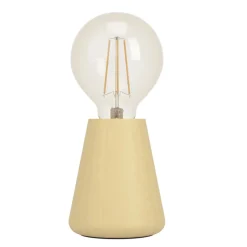 Eglo ASBY Tafellampen Hout lichtbruin H: 100 mm | Ø 85 mm