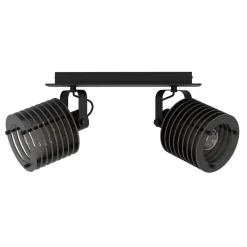 Eglo BALKSPOT/2 E27 SEGOVIA ZWART/HOUT New