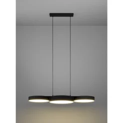 Eglo BARBANO-Z hanglamp staal zwart / textiel, kunststof zwart, wit H: 1100 mm New