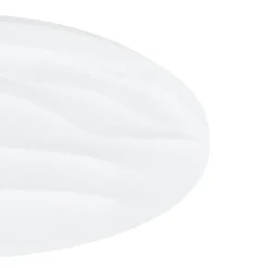 Eglo BENARIBA Wand-/plafondlamp staal wit / Kunststof wit H: 70 mm | Ø 440 mm Best