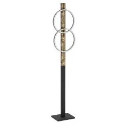 Eglo BOYAL Staande lampen staal, hout zwart, bruin, landelijk / Kunststof wit H: 1500 mm Online