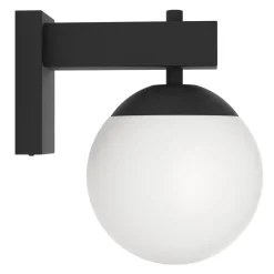 Eglo BUFALATA Wandlamp staal zwart / Kunststof wit H: 290 mm Discount