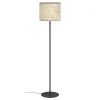 Eglo BUTTERBURN Staande lampen staal zwart / textiel met berkenbladeren beige, groen H: 1620 mm | Ø 360 mm Discount