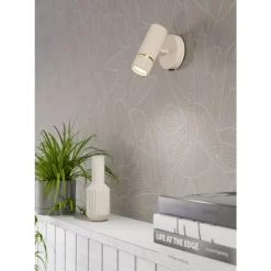 Eglo CAMINIA Wandlamp staal zand, geborsteld messing H: 155 mm Clearance