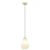 Eglo CAPRAROLA hanglamp staal geelkoper-geborsteld / glas satijn zand H: 1100 mm | Ø 200 mm Sale