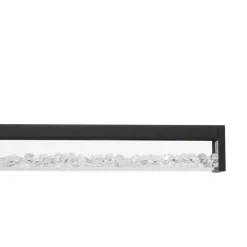 Eglo CARDITO 1 hanglamp aluminium, staal zwart / glas, kristal helder H: 1100 mm Online