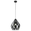 Eglo CARLTON 1 hanglamp staal zwart, zilver H: 1100 mm | Ø 310 mm New