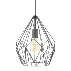 Eglo CARLTON hanglamp staal zwart H: 1100 mm | Ø 310 mm Clearance