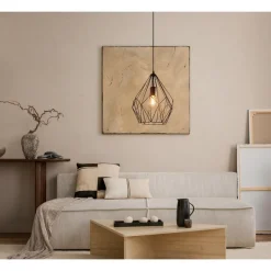Eglo CARLTON hanglamp staal zwart H: 1100 mm | Ø 310 mm Clearance