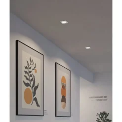 Eglo CAROSSO-Z inbouwarmatuur aluminium wit / Kunststof wit H: 25 mm Outlet