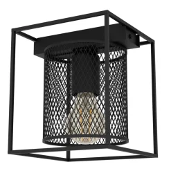 Eglo CATTERICK Plafondarmaturen staal zwart H: 190 mm Outlet