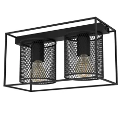 Eglo CATTERICK Plafondarmaturen staal zwart H: 190 mm Clearance