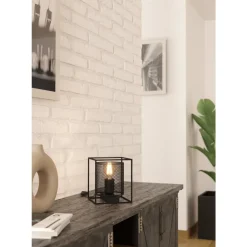 Eglo CATTERICK Tafellampen staal zwart H: 190 mm Clearance