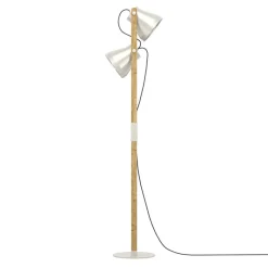 Eglo CAWTON Staande lampen staal, hout staal, rustiek bruin H: 1345 mm Online