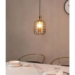 Eglo CHISLE hanglamp staal zwart, gebronsd / glas gestoomd amber H: 1100 mm | Ø 165 mm Hot