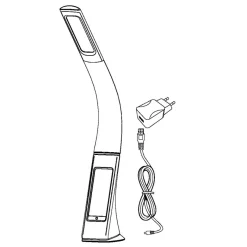 Eglo COGNOLI Tafellampen Kunststof wit H: 510 mm Clearance
