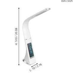 Eglo COGNOLI Tafellampen Kunststof wit H: 510 mm Clearance