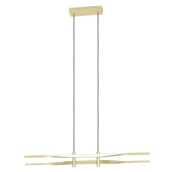 Eglo COLMEAL hanglamp staal, aluminium geelkoper-geborsteld / Kunststof wit H: 1200 mm Hot