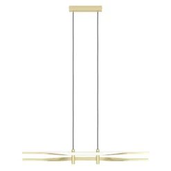 Eglo COLMEAL hanglamp staal, aluminium geelkoper-geborsteld / Kunststof wit H: 1200 mm Hot