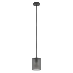 Eglo COLOMERA hanglamp staal zwart / Glas mat grijs H: 1100 mm | Ø 150 mm Best
