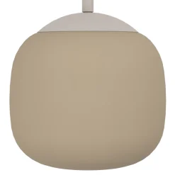 Eglo COMINIO hanglamp staal taupe / glas geëtst zand H: 1100 mm Sale