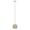 Eglo COMINIO hanglamp staal taupe / glas geëtst zand H: 1100 mm | Ø 185 mm Best