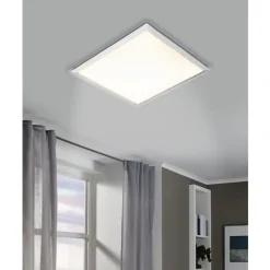 Eglo COMPETA 1 Wand-/plafondlamp staal wit / Kunststof wit, zilver, helder H: 95 mm Discount