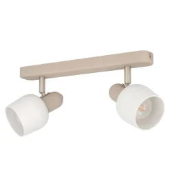 Eglo CORATO spot staal zand, mat nikkel / Glas wit H: 125 mm