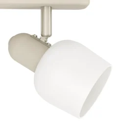 Eglo CORATO spot staal zand, mat nikkel / Glas wit H: 125 mm