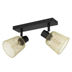 Eglo COSLADA spot staal zwart / staal zwart, geelkoper H: 170 mm Discount