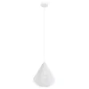 Eglo DOLWEN hanglamp staal wit / textiel wit H: 1100 mm | Ø 335 mm New