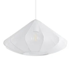 Eglo DOLWEN hanglamp staal wit / textiel wit H: 1100 mm | Ø 425 mm Hot