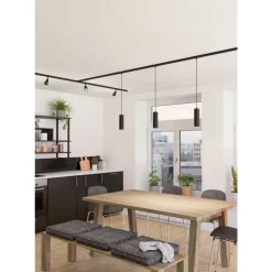 Eglo EASYT PENDANT hanglamp Kunststof zwart H: 1100 mm | Ø 60 mm Hot