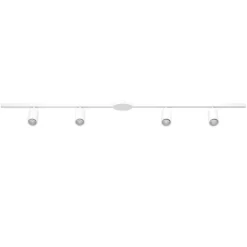 Eglo EASYT SET 4 SPOTS systeem aluminium, kunststof wit / Kunststof wit H: 140 mm