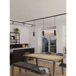 Eglo EASYT SPOT TUBE spot Kunststof zwart H: 140 mm | Ø 55 mm Online