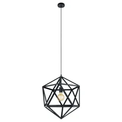Eglo EMBLETON hanglamp staal zwart H: 1500 mm | Ø 460 mm Hot