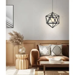 Eglo EMBLETON hanglamp staal zwart H: 1500 mm | Ø 460 mm Hot