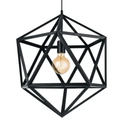 Eglo EMBLETON hanglamp staal zwart H: 1500 mm | Ø 460 mm Hot