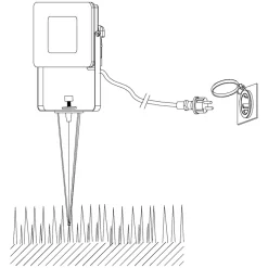 Eglo FAEDO 4 Grondpin aluminium zwart / Glas helder H: 310 mm New