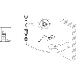 Eglo FAEDO 3 Wandlamp aluminium zwart / Glas helder H: 145 mm Clearance