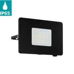 Eglo FAEDO 3 Wandlamp aluminium zwart / Glas helder H: 145 mm Clearance