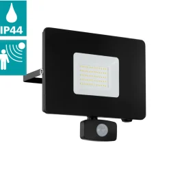 Eglo FAEDO 3 Wandlamp aluminium zwart / Glas helder H: 200 mm