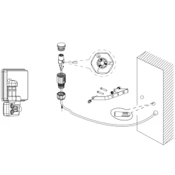 Eglo FAEDO 3 Wandlamp aluminium zwart / Glas helder H: 140 mm Discount