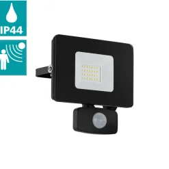 Eglo FAEDO 3 Wandlamp aluminium zwart / Glas helder H: 140 mm Discount